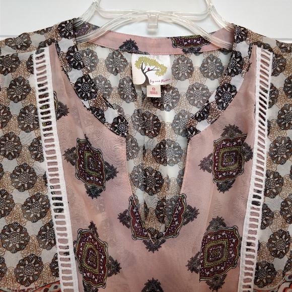 Anthropologie Fig and Flower flowy boho blouse - Picture 2 of 7